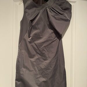 Banana Republic One Shoulder Gray Dress